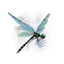 semicolon dragonfly tattoo design idea