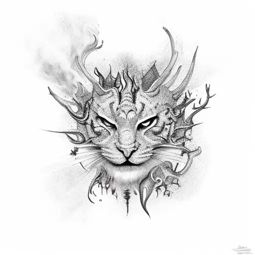 Set your heart ablaze tattoo design idea