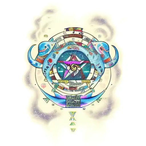 money saggitarius zodiac   Moyocoyotzin tattoo design idea