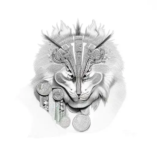 money saggitarius  Moyocoyotzin tattoo design idea