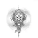 money saggitarius  Moyocoyotzin tattoo design idea