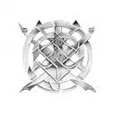Viking runes tattoo design idea