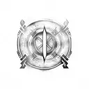 Viking runes tattoo design idea