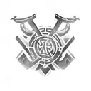 Viking runes tattoo design idea