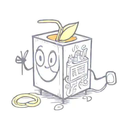 Apple juice box tattoo design idea