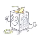 Apple juice box tattoo design idea