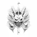 cheating death twice tattoo design idea