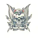 cheating death tattoo design idea