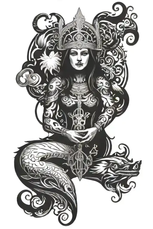 Scandinavian mythology Religion Christianity tattoo design idea