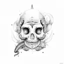 persona muerta comida por serpientes  tattoo design idea
