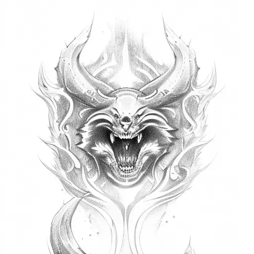 dodge challenger tattoo design idea