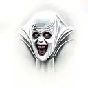 horror figures ( scream , the nun, Freddy Kruger  tattoo design idea