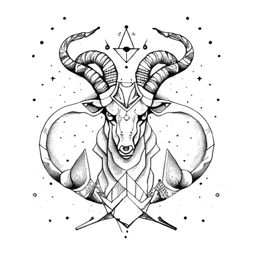 Capricorn, Sagittarius  tattoo design idea