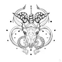 Capricorn, Sagittarius  tattoo design idea