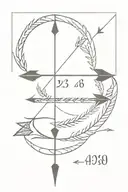 arrow with Roman numeral birthday date 04/28/1938 tattoo design idea