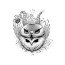 águila arpia  tattoo design idea