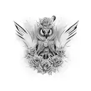 águila arpia  tattoo design idea