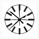domino clock car tattoo design idea