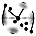 domino clock car tattoo design idea