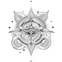 Combine the Taurus zodiac stars with a blooming flower and sun and moon tattoo design idea