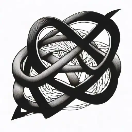 infinity sign tattoo design idea