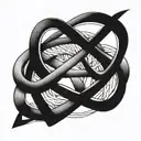 infinity sign tattoo design idea