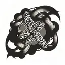 infinity sign tattoo design idea