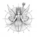fairy tattoo design idea