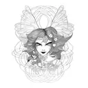 fairy tattoo design idea