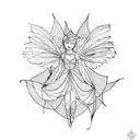 fairy tattoo design idea