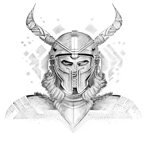 Sketch Spartan Tattoo Idea - BlackInk AI