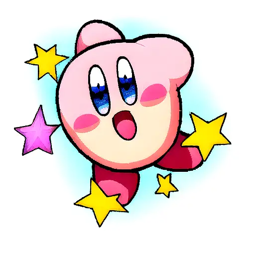 kirby on star tattoo design idea