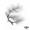 russian birch tree tattoo design idea