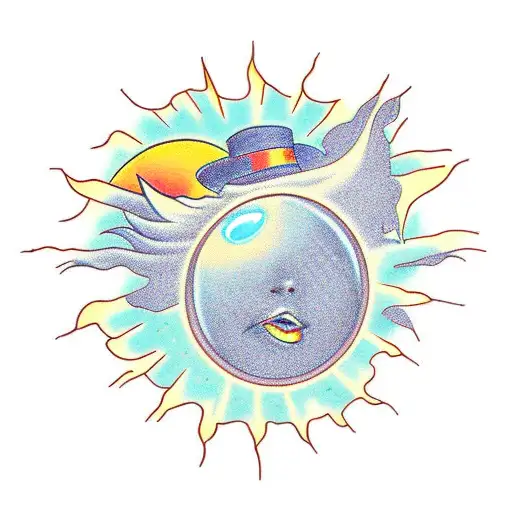 sunshine tattoo design idea