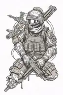 rainbow six siege tattoo design idea