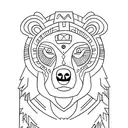 bear totem tattoo design idea