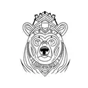 bear totem tattoo design idea