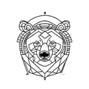 bear totem tattoo design idea