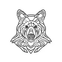 bear totem tattoo design idea