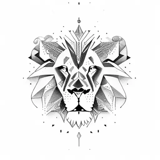 Babylon falls lion tattoo design idea