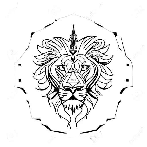 Babylon falls lion freedom tattoo design idea