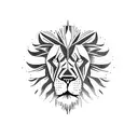 Babylon falls lion tattoo design idea