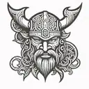 cartoon low detail Viking head in the shape of a shield like a futbol logo  tattoo design idea