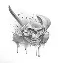 skateboarding  tattoo design idea