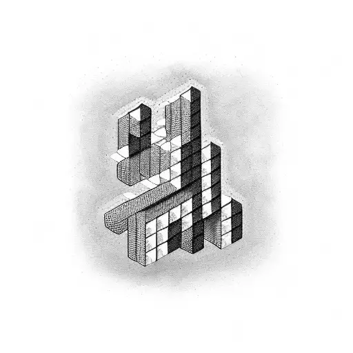 tetris tattoo design idea