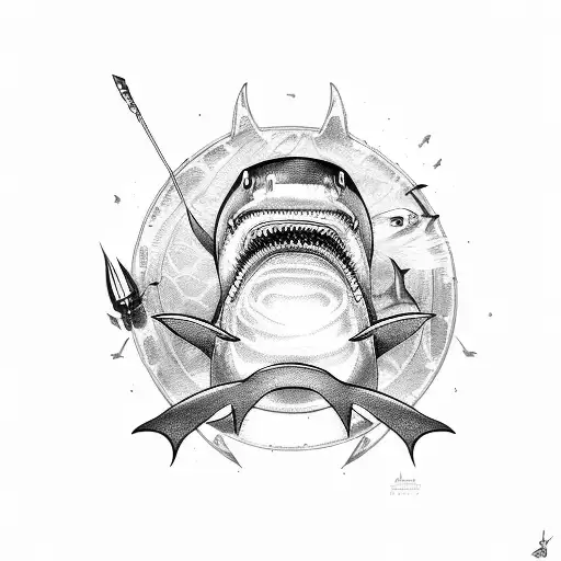 Shark surgeon tattoo design idea