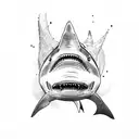 Shark surgeon tattoo design idea