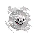 asteroid tattoo design idea