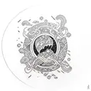 asteroid tattoo design idea