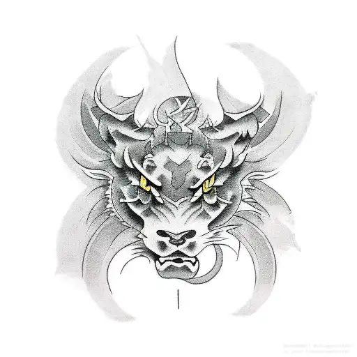 pantera tattoo design idea